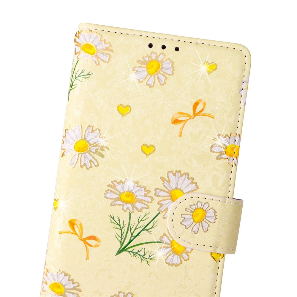 For Samsung Galaxy A32 4G (EU Version) Case Floral Design RFID Blocking Leather Phone Cover