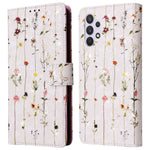 For Samsung Galaxy A32 4G (EU Version) Case Floral Design RFID Blocking Leather Phone Cover