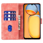 Xiaomi Redmi 13C 4G / 5G / 13R 5G / Poco M6 5G / Poco C65 4G-etui med sødt katteprint, PU-læder og pungfunktion