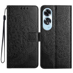 For Oppo A60 4G Case PU Leather Mandala Imprinted Wallet Phone Cover
