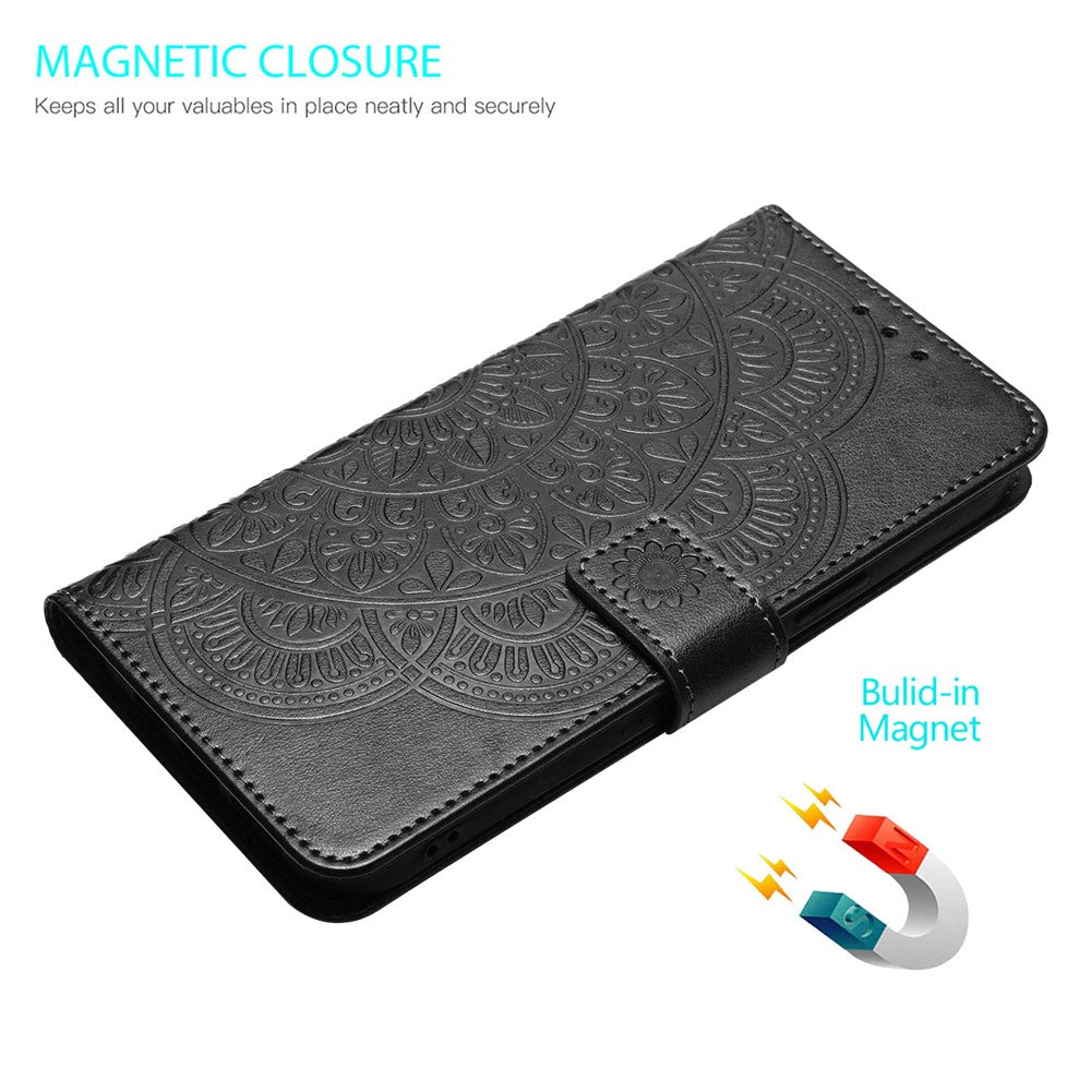 For Oppo A60 4G Case PU Leather Mandala Imprinted Wallet Phone Cover
