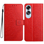 For Oppo A60 4G Case PU Leather Mandala Imprinted Wallet Phone Cover