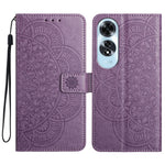 For Oppo A60 4G Case PU Leather Mandala Imprinted Wallet Phone Cover