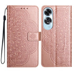 For Oppo A60 4G Case PU Leather Mandala Imprinted Wallet Phone Cover