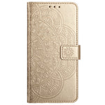 For iPhone 16 Case Mandala Flower PU Leather Flip Wallet Phone Cover