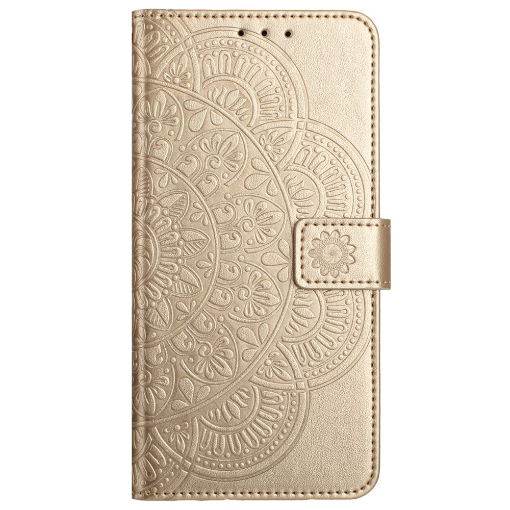 For iPhone 16 Case Mandala Flower PU Leather Flip Wallet Phone Cover