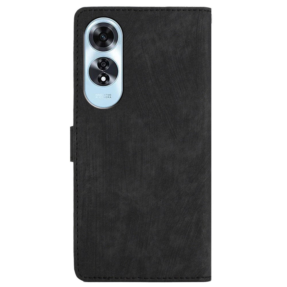 For Oppo A60 4G Case Skin-Feeling Leather Phone Cover with Card Slots Card Holder