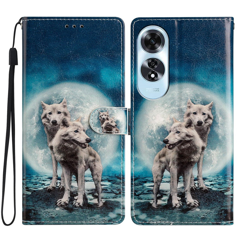 For Oppo A60 4G Wallet Case Pattern Print Flip PU Leather Phone Cover