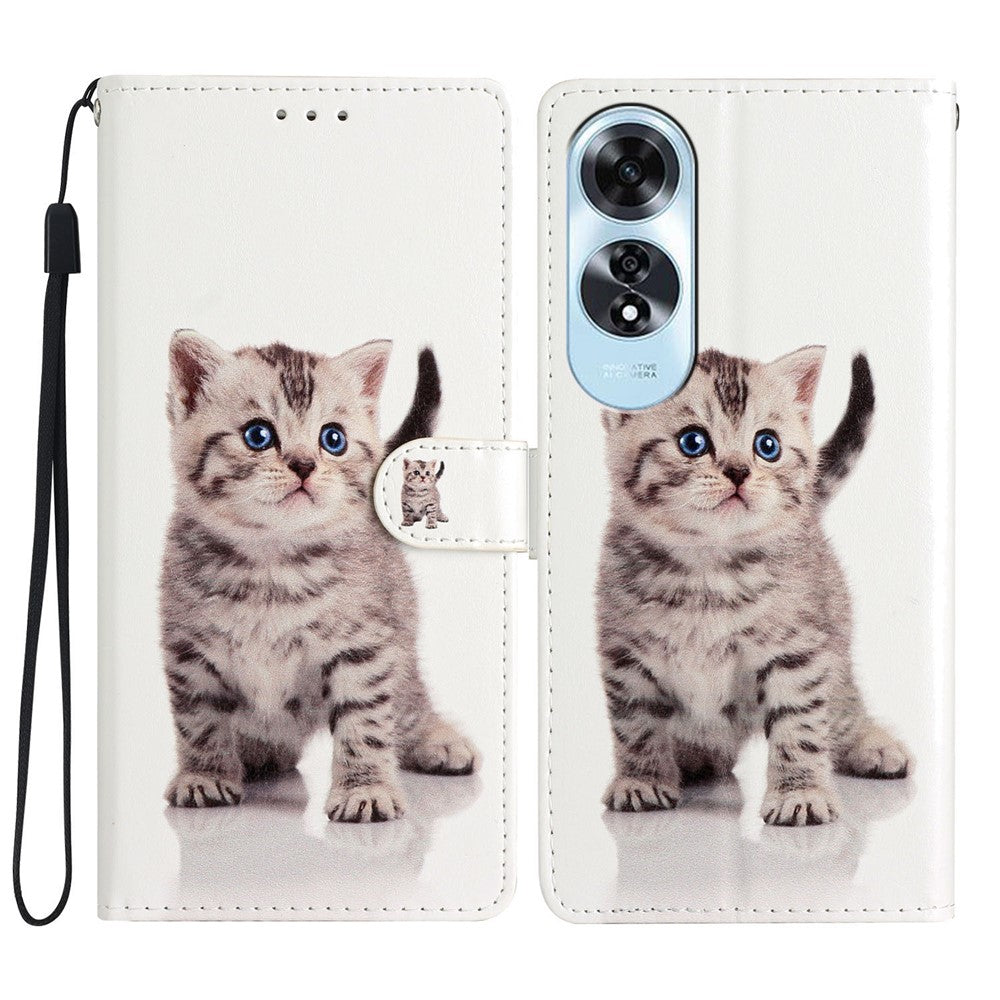 For Oppo A60 4G Wallet Case Pattern Print Flip PU Leather Phone Cover