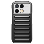 Kapselserie för Xiaomi Redmi K70E 5G / Poco X6 Pro 5G-skal TPU-ribbat fallskyddande mobilskal