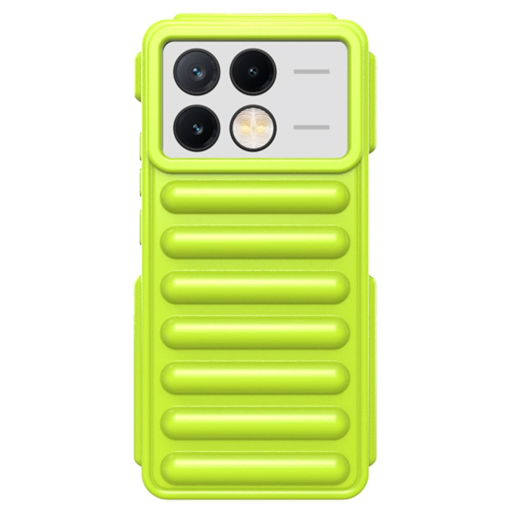 Kapselserie för Xiaomi Redmi K70E 5G / Poco X6 Pro 5G-skal TPU-ribbat fallskyddande mobilskal