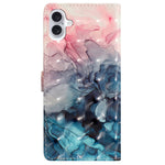 For iPhone 16 Case PU Leather 3D Pattern Printing Phone Wallet Cover