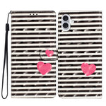 For iPhone 16 Case PU Leather 3D Pattern Printing Phone Wallet Cover