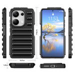 Capsule Series for Xiaomi Redmi Note 13 Pro 4G / Poco M6 Pro 4G Case TPU Rugged Ribbed Phone Cover
