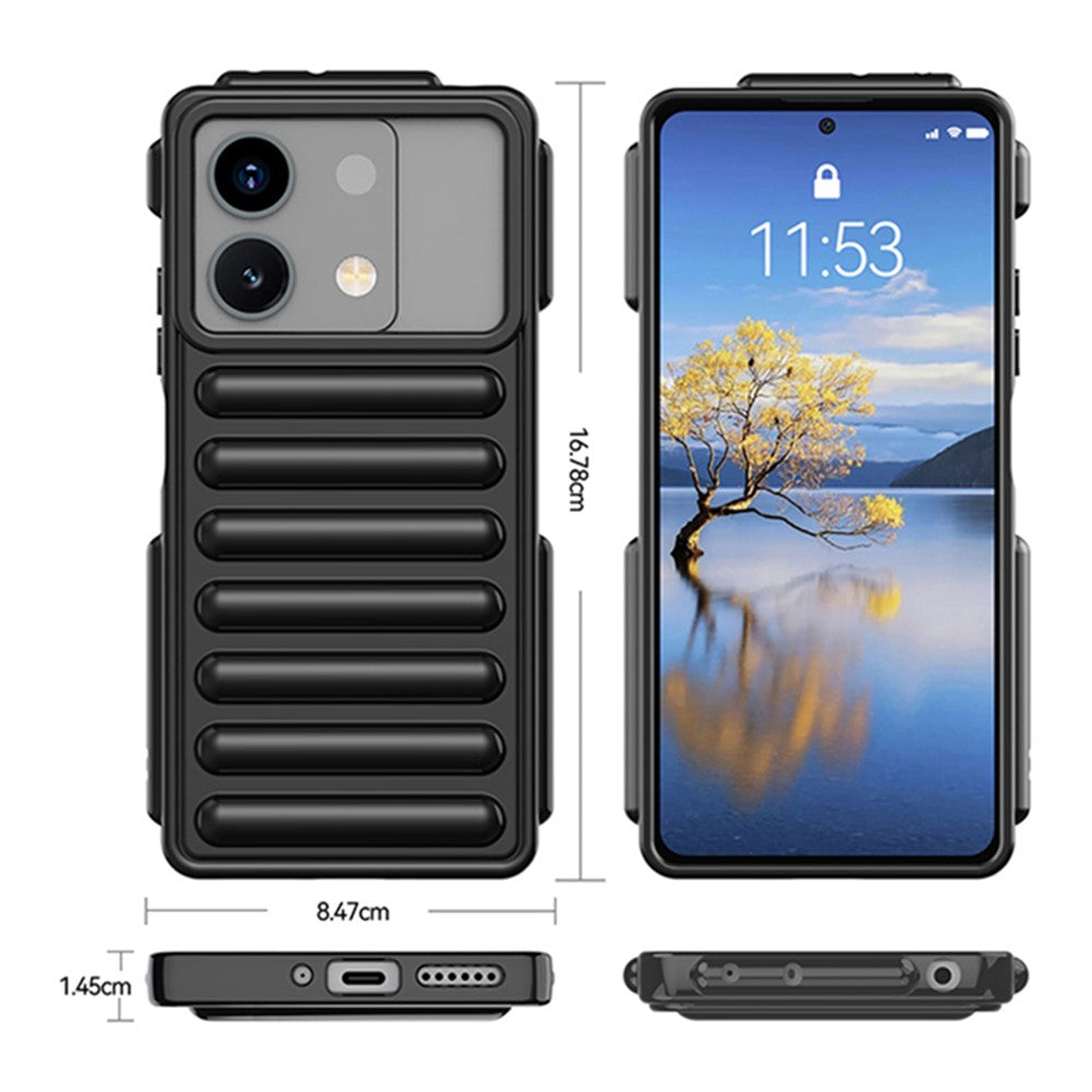 Capsule Series for Xiaomi Redmi Note 13 5G Case Anti-Scratch Flexible TPU Ribbed Phone Cover