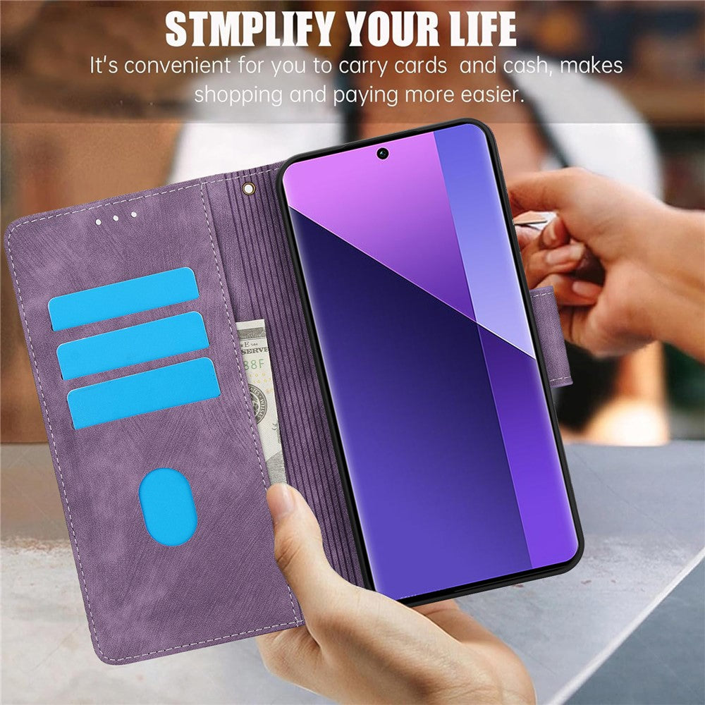 SY-001 For Xiaomi Redmi Note 13 Pro+ 5G Phone Case Pattern Imprint Anti-Scratch Leather Flip Cover
