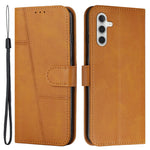 For Samsung Galaxy M55 5G / C55 5G Phone Case Anti-Scratch PU Leather Stand Wallet Cover