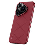 For Huawei Pura 70 Case PU Leather + Hard PC Protective Phone Cover