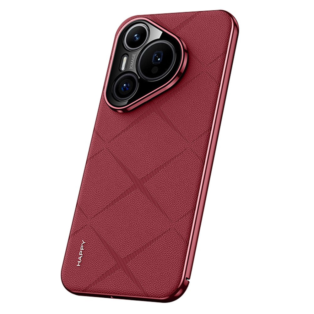 For Huawei Pura 70 Case PU Leather + Hard PC Protective Phone Cover
