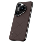 For Huawei Pura 70 Pro / 70 Pro+ Case PU Leather Covered PC Cell Phone Cases - Black