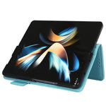 For Samsung Galaxy Z Fold3 5G Litchi Texture PU Leather Wallet Case Stand Function Dual Magnetic Clasp Flip Cover with Pen Holder