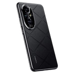 For Honor 200 5G Case PU Leather Coated PC Phone Cover Lens Protection