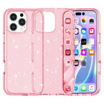 Til iPhone 16 Pro Max cover Anti-ridse PC+TPU Funklende Glitter Telefoncover