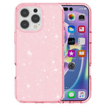Til iPhone 16 Pro Max cover Anti-ridse PC+TPU Funklende Glitter Telefoncover
