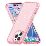 Til iPhone 16 Pro Max cover Anti-ridse PC+TPU Funklende Glitter Telefoncover