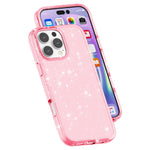 Til iPhone 16 Pro Max cover Anti-ridse PC+TPU Funklende Glitter Telefoncover