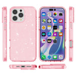 iPhone 16 Pro-skal Hårt PC Mjukt TPU Glitter mobilskal - Lila