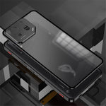 For Asus ROG Phone 8 5G / 8 Pro 5G Case Snap Lock Metal Frame PC Back Matte Phone Cover
