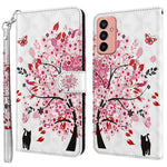 For Samsung Galaxy M13 4G PU Leather Flip Wallet Phone Case Stand Feature 3D Pattern Printing Magnetic Protection Phone Cover with Strap