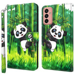 For Samsung Galaxy M13 4G PU Leather Flip Wallet Phone Case Stand Feature 3D Pattern Printing Magnetic Protection Phone Cover with Strap