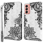 For Samsung Galaxy M13 4G PU Leather Flip Wallet Phone Case Stand Feature 3D Pattern Printing Magnetic Protection Phone Cover with Strap