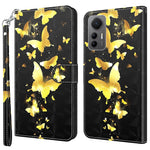 For Xiaomi 12 Lite 5G PU Leather Flip Phone Case Wallet Design 3D Pattern Printing Stand Magnetic Protective Cover with Strap