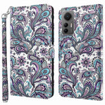For Xiaomi 12 Lite 5G PU Leather Flip Phone Case Wallet Design 3D Pattern Printing Stand Magnetic Protective Cover with Strap