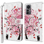 For Xiaomi 12 Lite 5G PU Leather Flip Phone Case Wallet Design 3D Pattern Printing Stand Magnetic Protective Cover with Strap