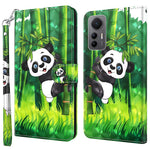 For Xiaomi 12 Lite 5G PU Leather Flip Phone Case Wallet Design 3D Pattern Printing Stand Magnetic Protective Cover with Strap