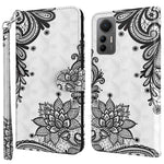 For Xiaomi 12 Lite 5G PU Leather Flip Phone Case Wallet Design 3D Pattern Printing Stand Magnetic Protective Cover with Strap