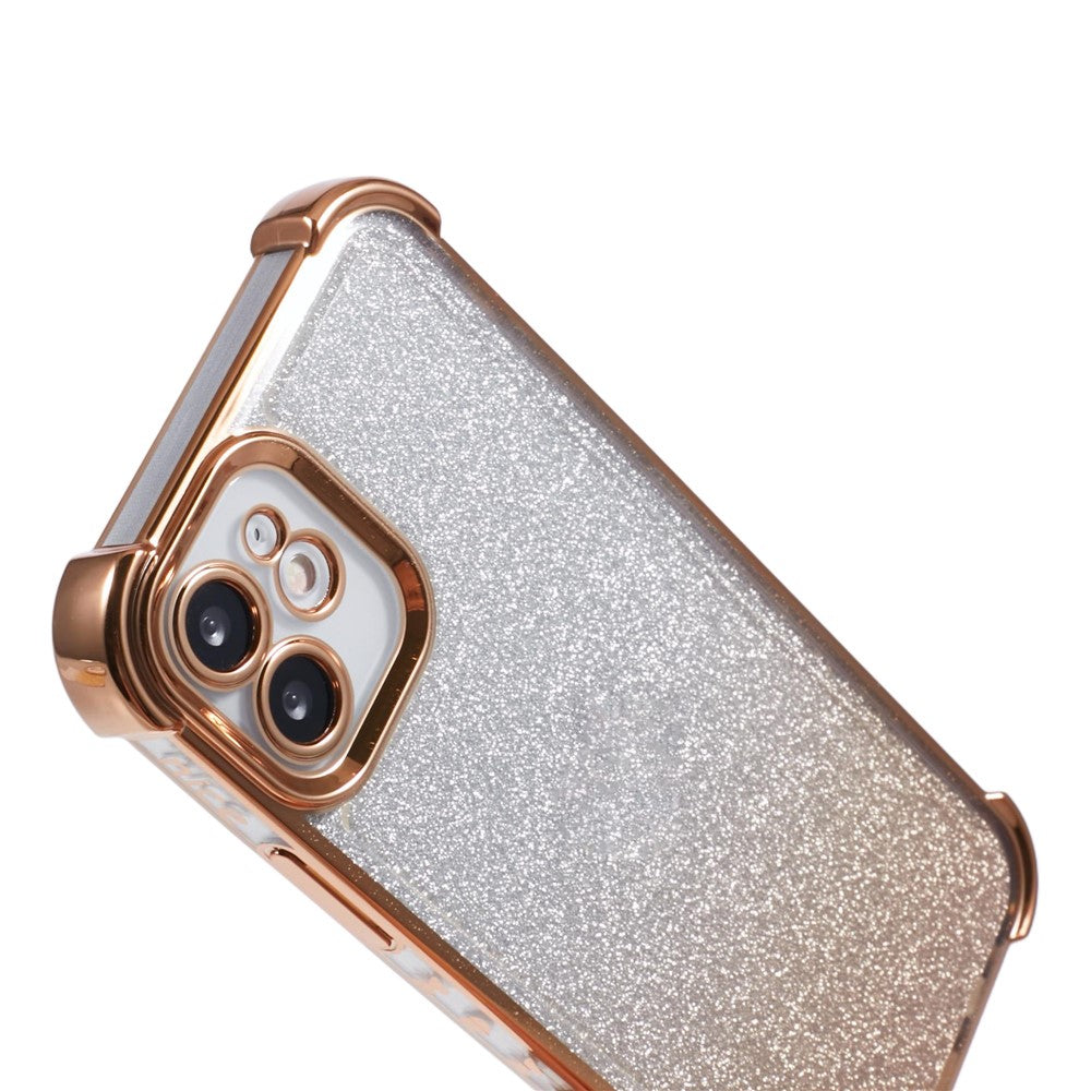 iPhone 11 Mobilskal Glitter Gradient Färg Galvaniserad TPU mobilskal