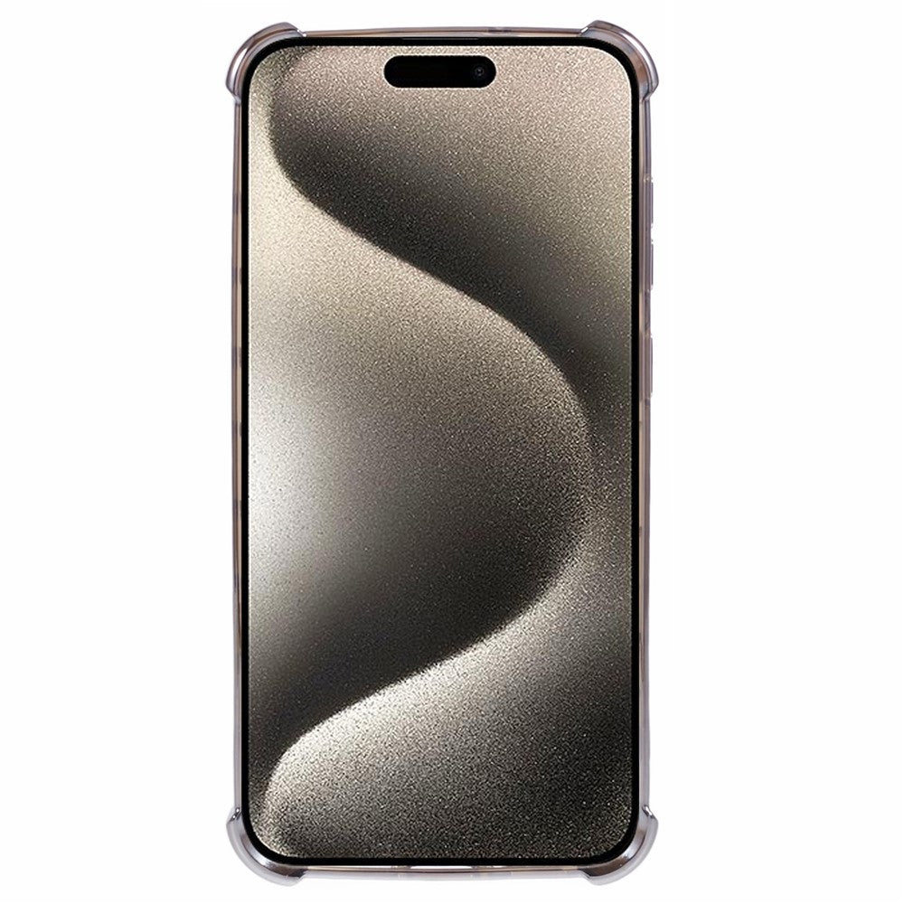 For iPhone 12 Pro Max Slim-Fit Mobile Phone Case Heart Pattern TPU Shell Glittery Powder Phone Cover