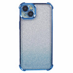 For iPhone 14 Plus Cell Phone Cover Glitter Gradient Electroplating Anti-Fall TPU Phone Case