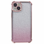 For iPhone 14 Plus Cell Phone Cover Glitter Gradient Electroplating Anti-Fall TPU Phone Case