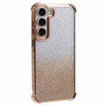 For Samsung Galaxy S23 Case TPU Glitter Gradient Phone Cover Love Heart Pattern Frame