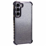 For Samsung Galaxy S23 Case TPU Glitter Gradient Phone Cover Love Heart Pattern Frame