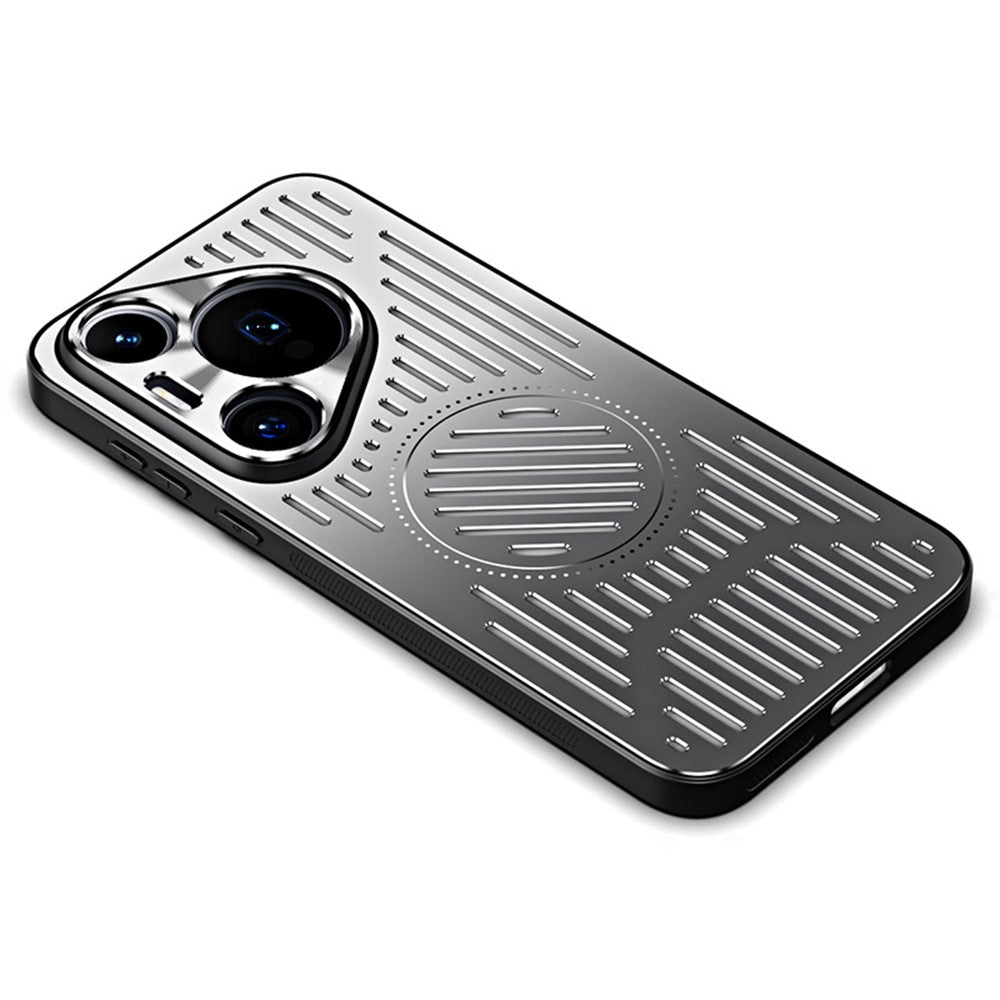 Huawei Pura 70 Pro / Pura 70 Pro+ Magnetiskt mobilskal TPU+Aluminiumlegering Värmeavledande skal