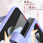 Til Samsung Galaxy Z Flip7 FE 5G / Z Flip6 5G / Z Flip5 5G Cover i PU-læder + PC med grebsrem