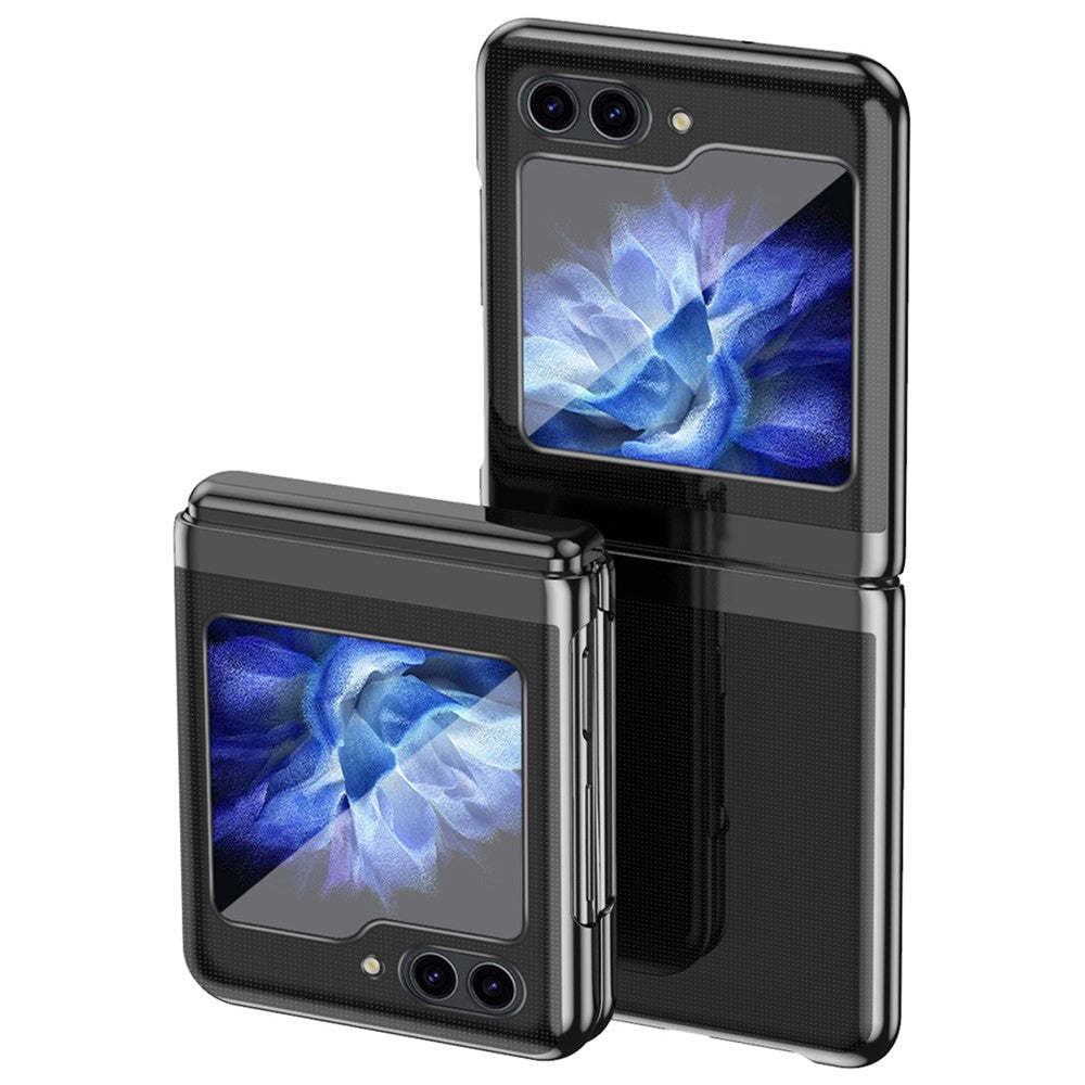 Samsung Galaxy Z Flip7 FE 5G / Z Flip6 5G / Z Flip5 5G skal genomskinligt PC-galvaniserat hårt mobilskal