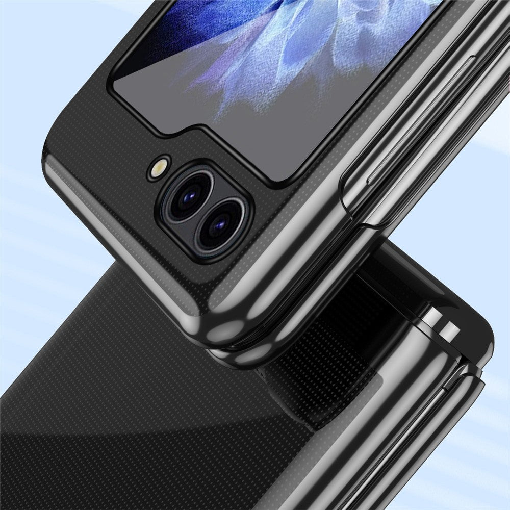 Samsung Galaxy Z Flip7 FE 5G / Z Flip6 5G / Z Flip5 5G skal genomskinligt PC-galvaniserat hårt mobilskal